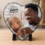 Ardoise en forme de coeur personnalisable