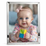 Cadre en verre rectangulaire bord miroir personnalisable
