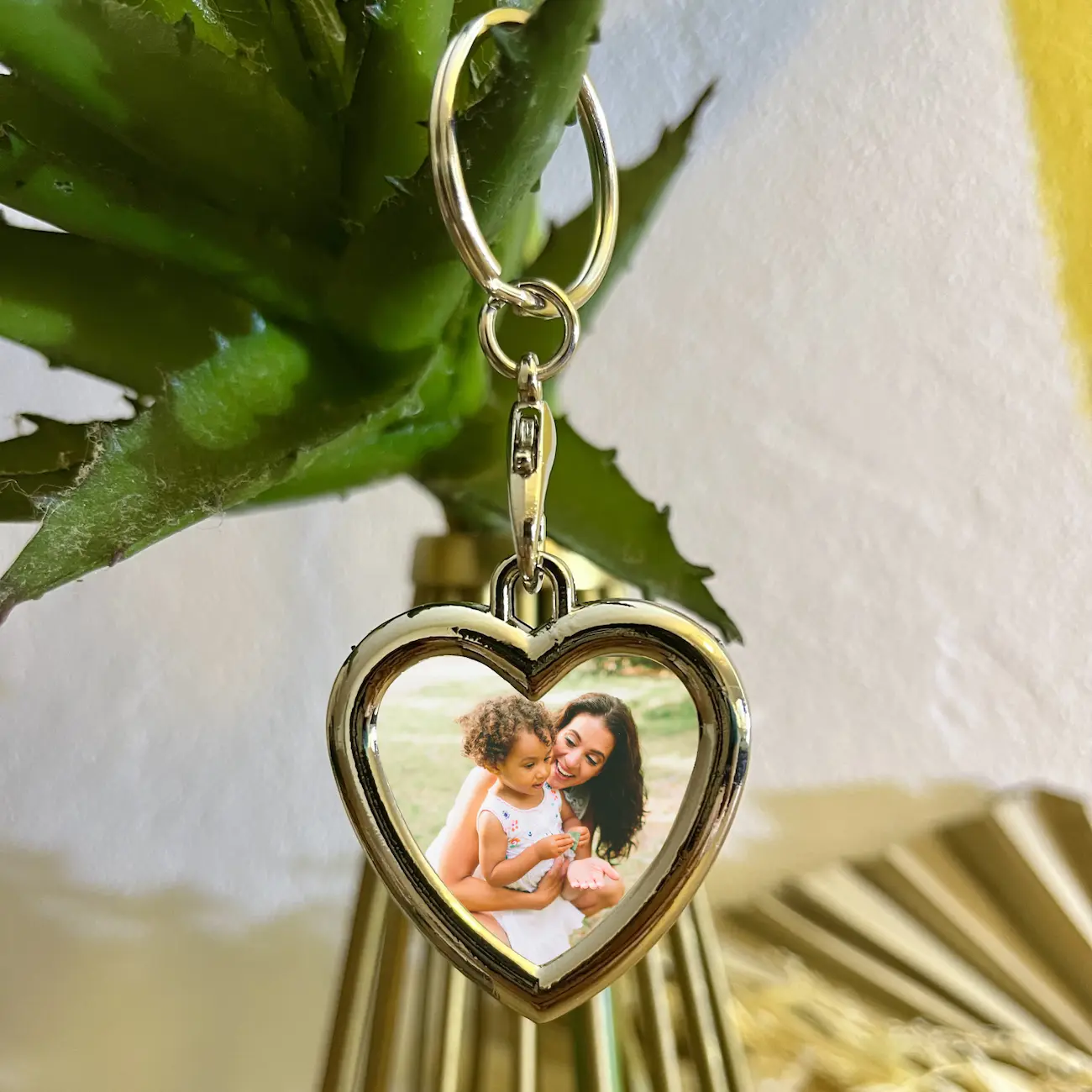 Porte-clés Personnalisable Recto-verso Avec Photo Et Texte - Cadeau Personnalisé Anniversaire, Amour, Amitié - Gravure Laser