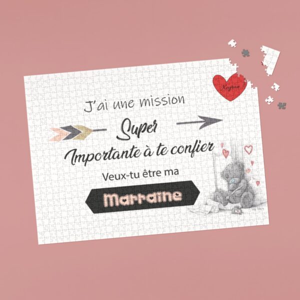 Puzzle en carton personnalisable